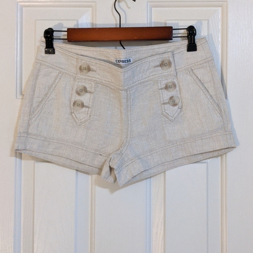 Express linen shorts sz 0